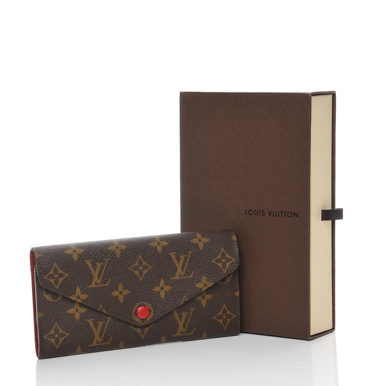 Louis Vuitton Monogram Josephine Wallet Red 9 of 9