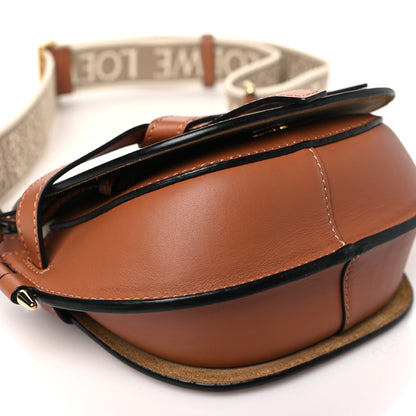 Loewe Calfskin Jacquard Mini Gate Dual Bag Tan 9 of 10