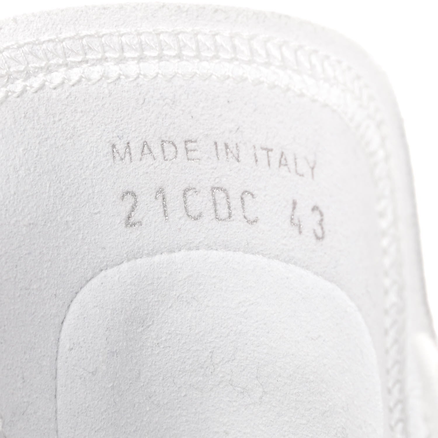 Christian Dior Technical Canvas Oblique Mens B23 Low Top Sneakers 43 White Black 8 of 9