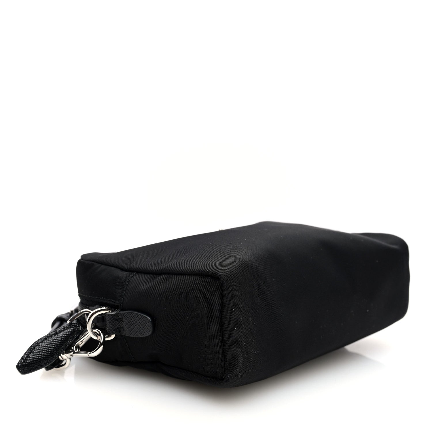 Prada Re-Nylon Vela Saffiano Wristlet Black 4 of 7
