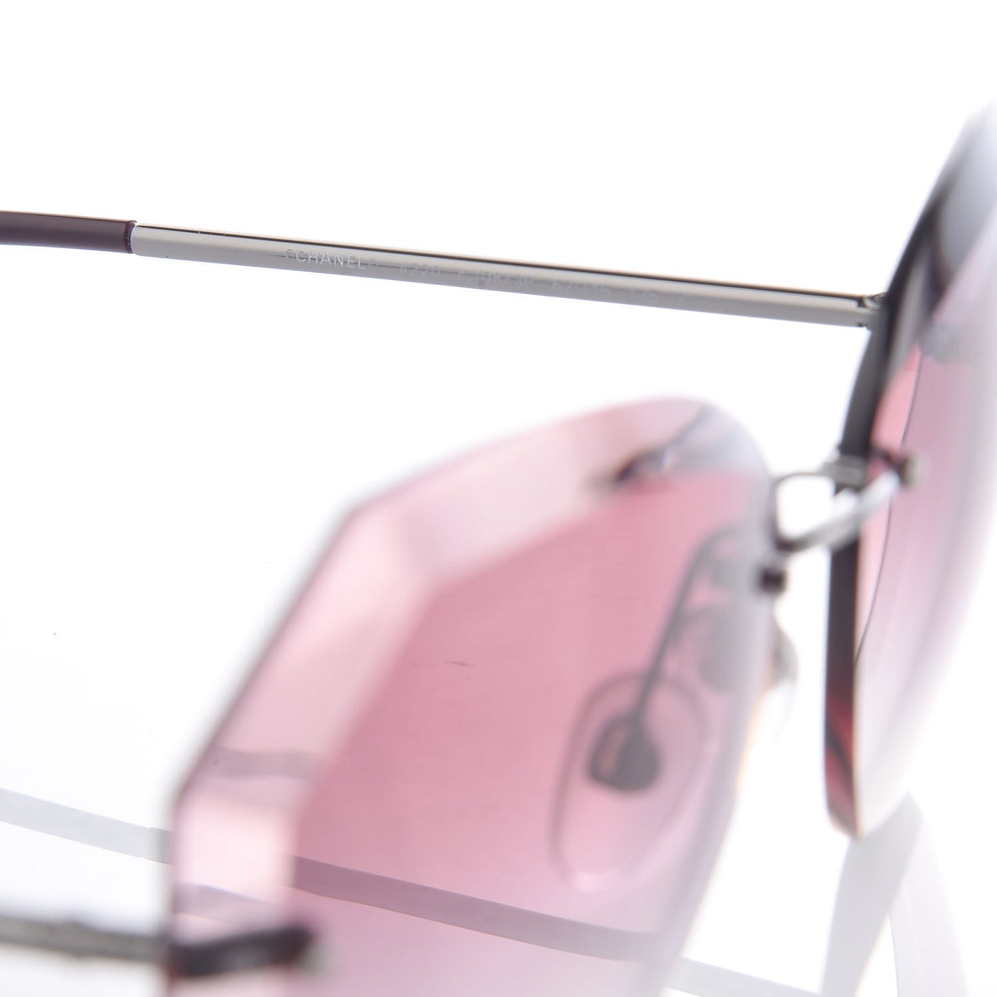 Metal Spring Round Sunglasses 4220 Pink