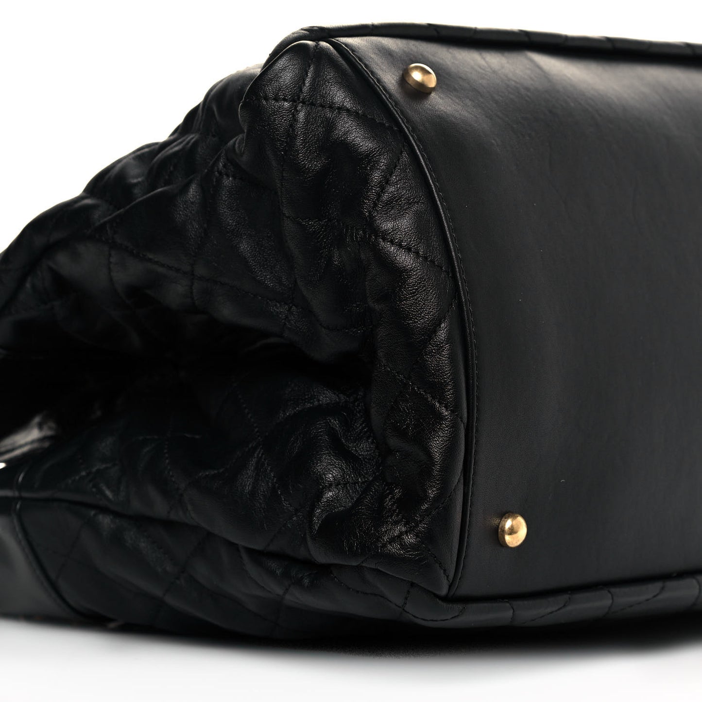 Iridescent Calfskin Large In the Mix Tote Black
