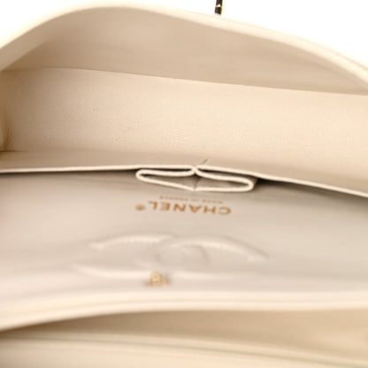 Chanel Caviar Quilted Medium Double Flap White 5 of 11