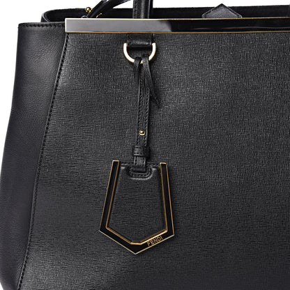Fendi Vitello Elite Regular 2Jours Tote Black 10 of 11
