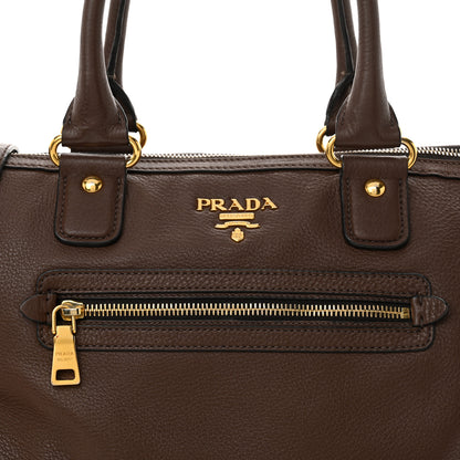 Prada Vitello Daino Shopping Satchel Bruciato 7 of 13