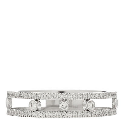 Messika 18K White Gold Diamond Move Romane Band Ring 52 6 3 of 6