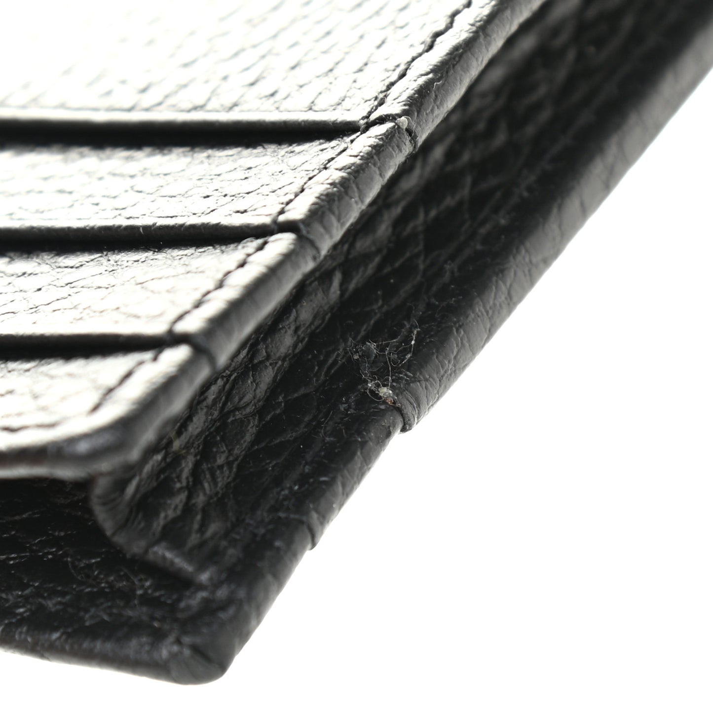 Dollar Calfskin GG Marmont Coin Case Card Holder Black