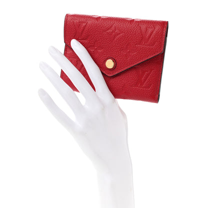 Louis Vuitton Empreinte Victorine Wallet Scarlet 2 of 7