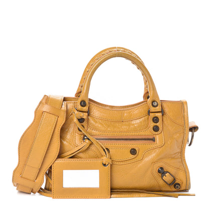 Balenciaga Agneau Classic Hardware Mini City Jaune Moutarde 1 of 9