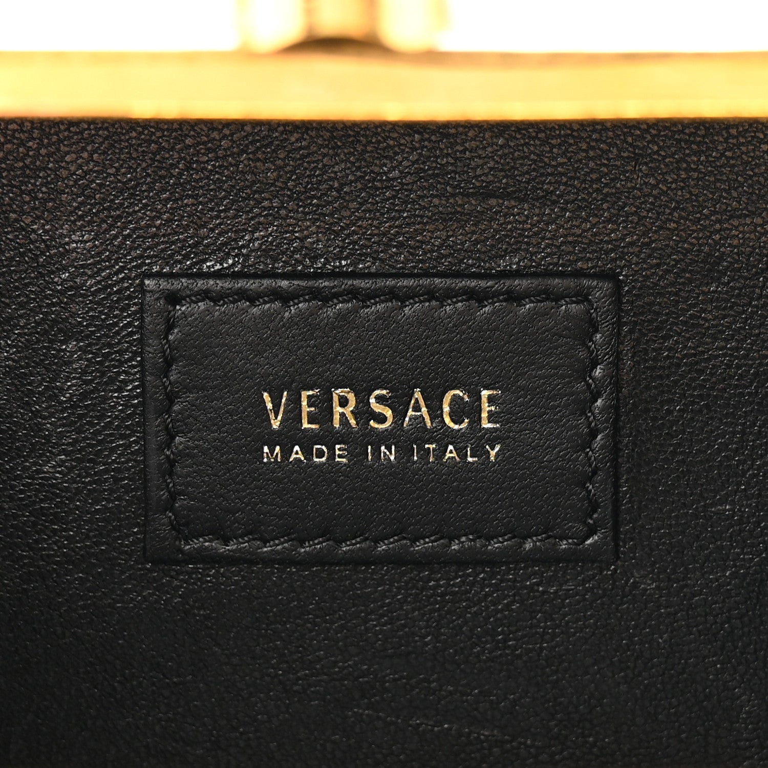 Versace Saffiano Virtus Square Shoulder Bag Black 6 of 10
