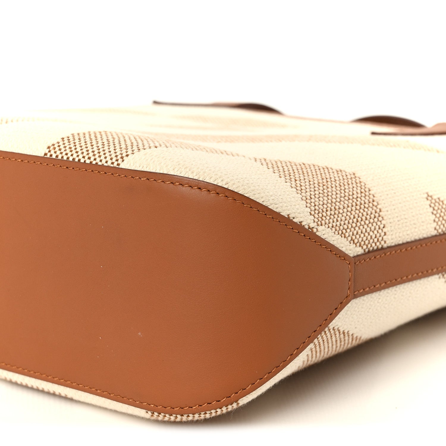 Hermes Swift Toile H Cabas H En Biais 27 Ecru Naturel Gold 10 of 10