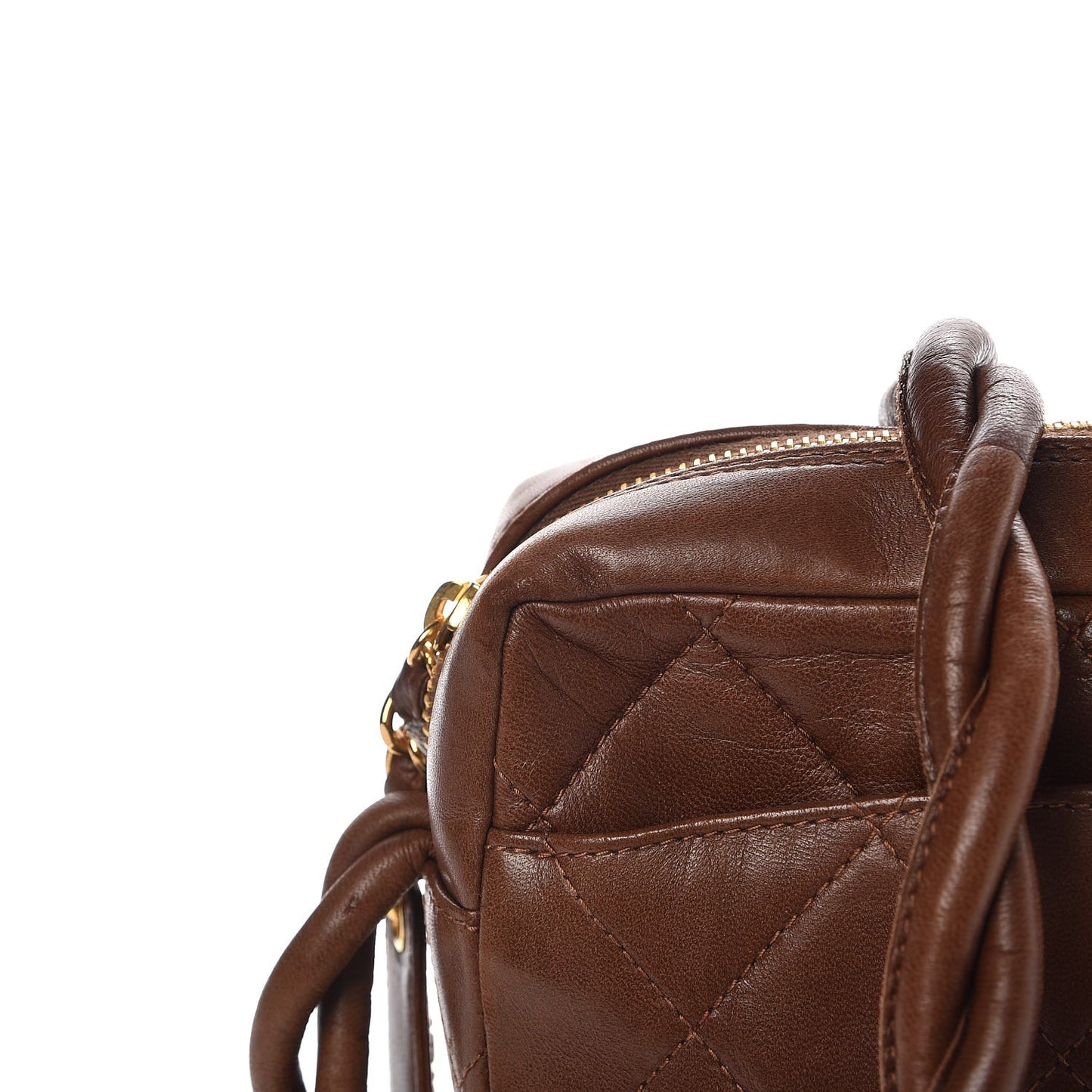 Lambskin Shoulder Bag Light Brown
