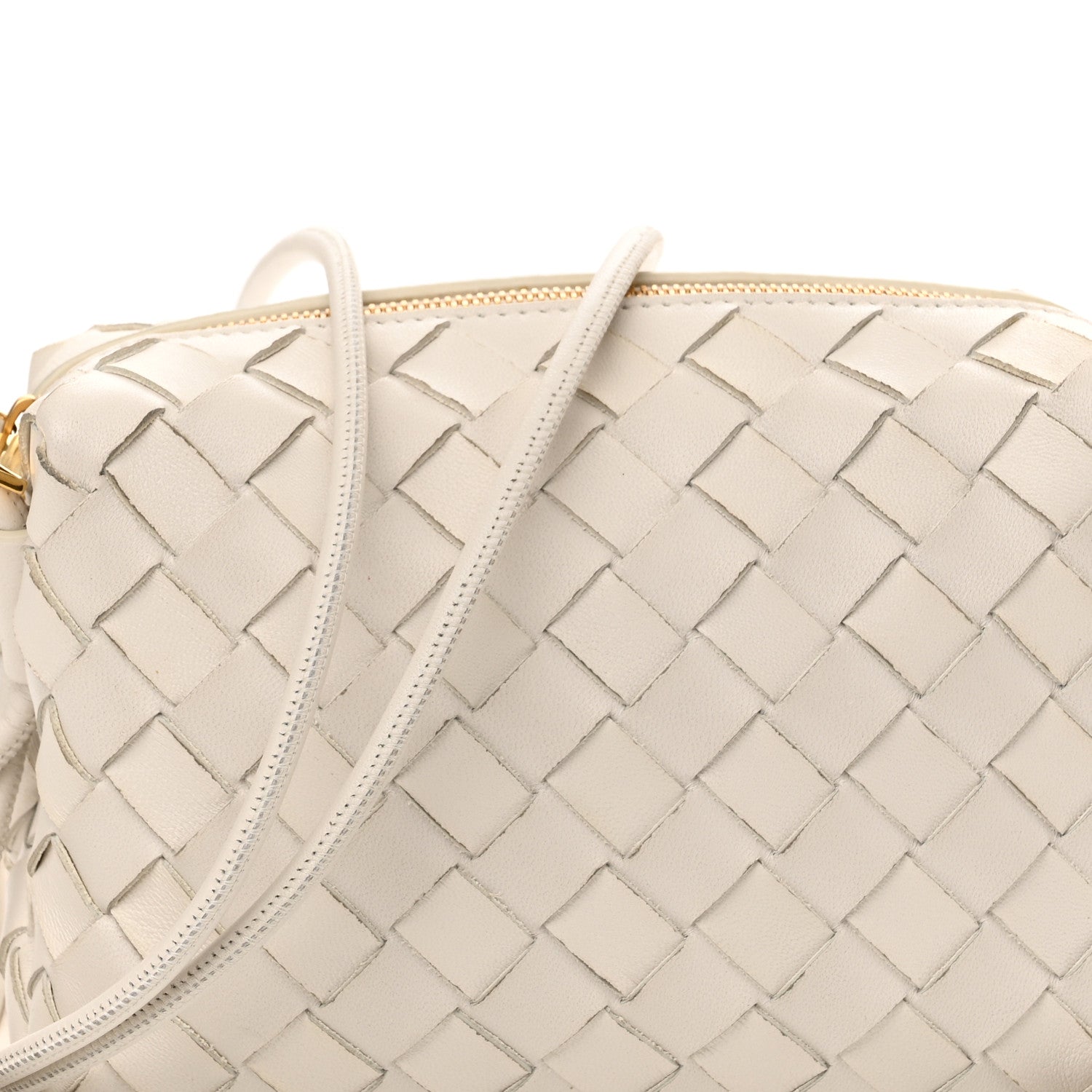 Bottega Veneta Nappa Intrecciato Small Loop Camera Bag White 7 of 10