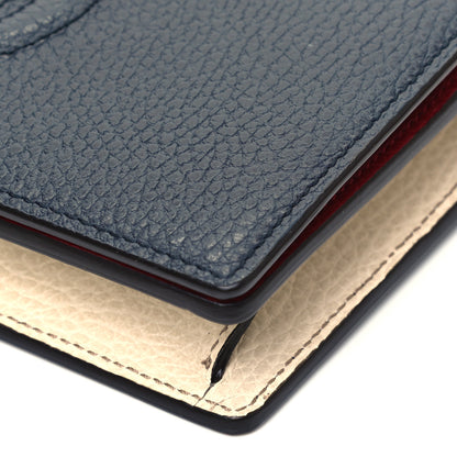 Gucci Dollar Calfskin Soho Wallet On Chain Blue Hibiscus Red Mystic White 6 of 6