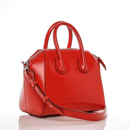 Givenchy Shiny Lord Calfskin Mini Antigona Red 3 of 6