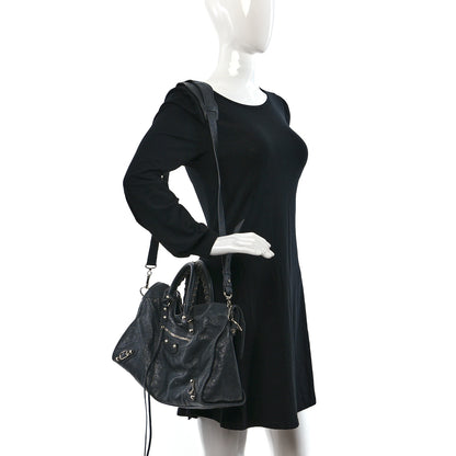 Balenciaga Agneau Classic Silver Hardware City Gris Fossile 2 of 13