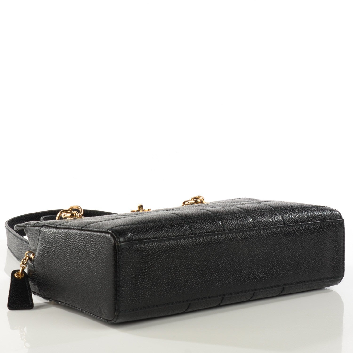 Chanel Caviar Square Stitched Shoulder Bag Black 4 of 7