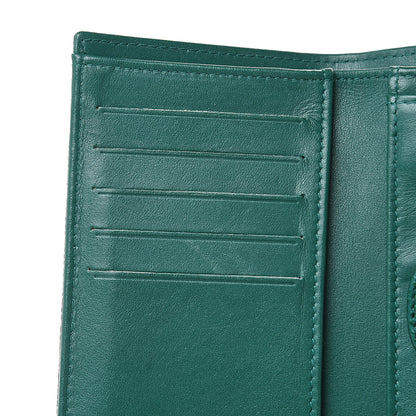 Chanel Metallic Caviar Quilted Medium Flap Wallet Green 11 of 11