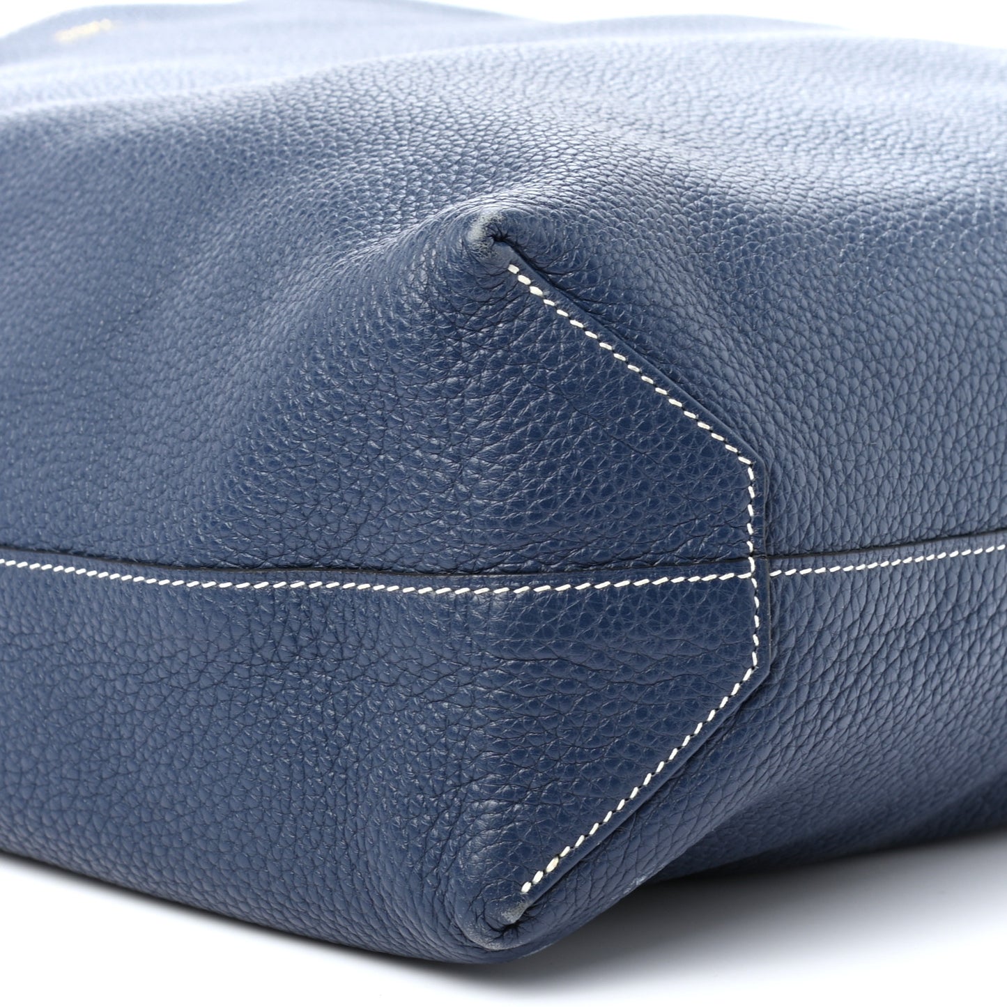 Taurillon Clemence Double Sens 36 Reversible Tote Bleu Sapphire Izmir