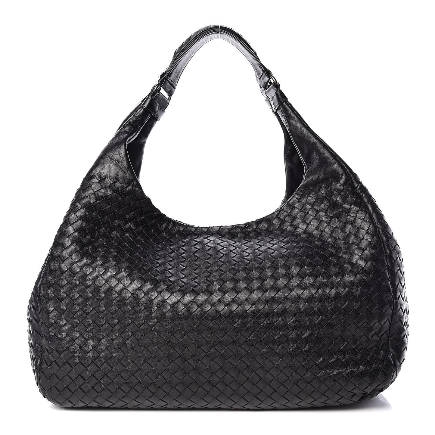Nappa Intrecciato Large Campana Black