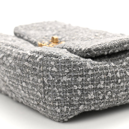Chanel Tweed Quilted Medium Chanel 19 Flap Grey 10 of 11