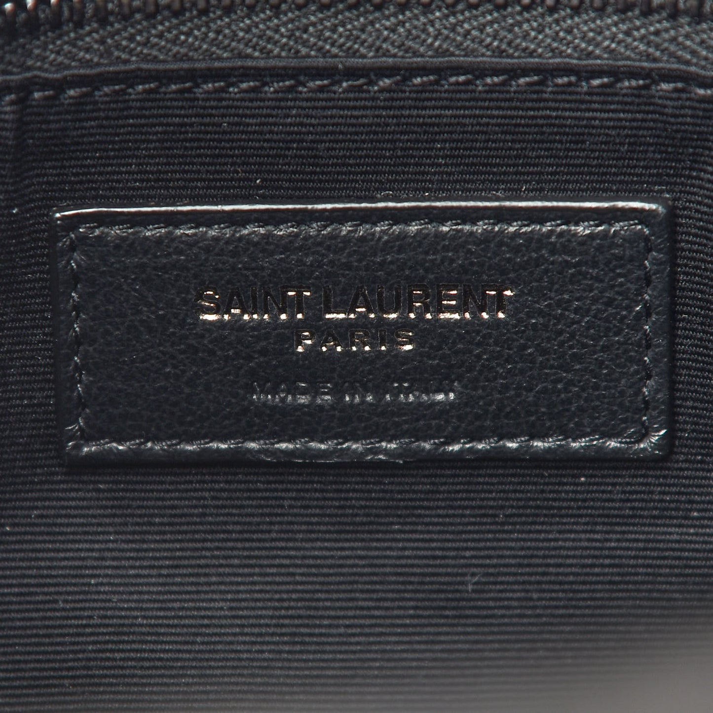 Lambskin Quilted Small Loulou Puffer Monogram Chain Satchel Black