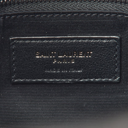 Saint Laurent Lambskin Quilted Small Loulou Puffer Monogram Chain Satchel Black 5 of 7