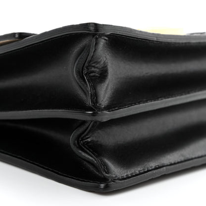 Fendi Vitello Liberty Bi-Color FF 1974 Embossed Small Kan U Shoulder Bag Maya Black 9 of 11