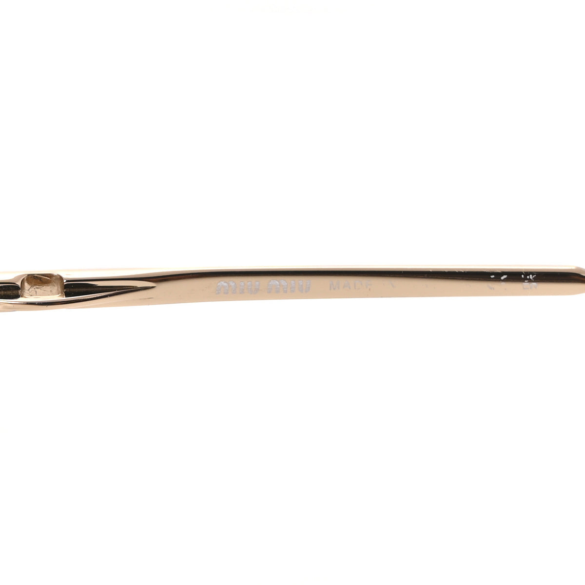 Miu Miu Metal Oval Sunglasses SMU52Y Pink Gold 5 of 7