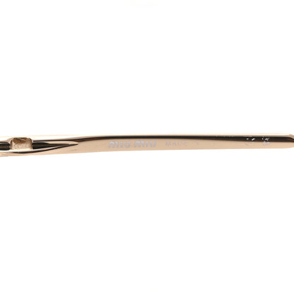 Miu Miu Metal Oval Sunglasses SMU52Y Pink Gold 5 of 7