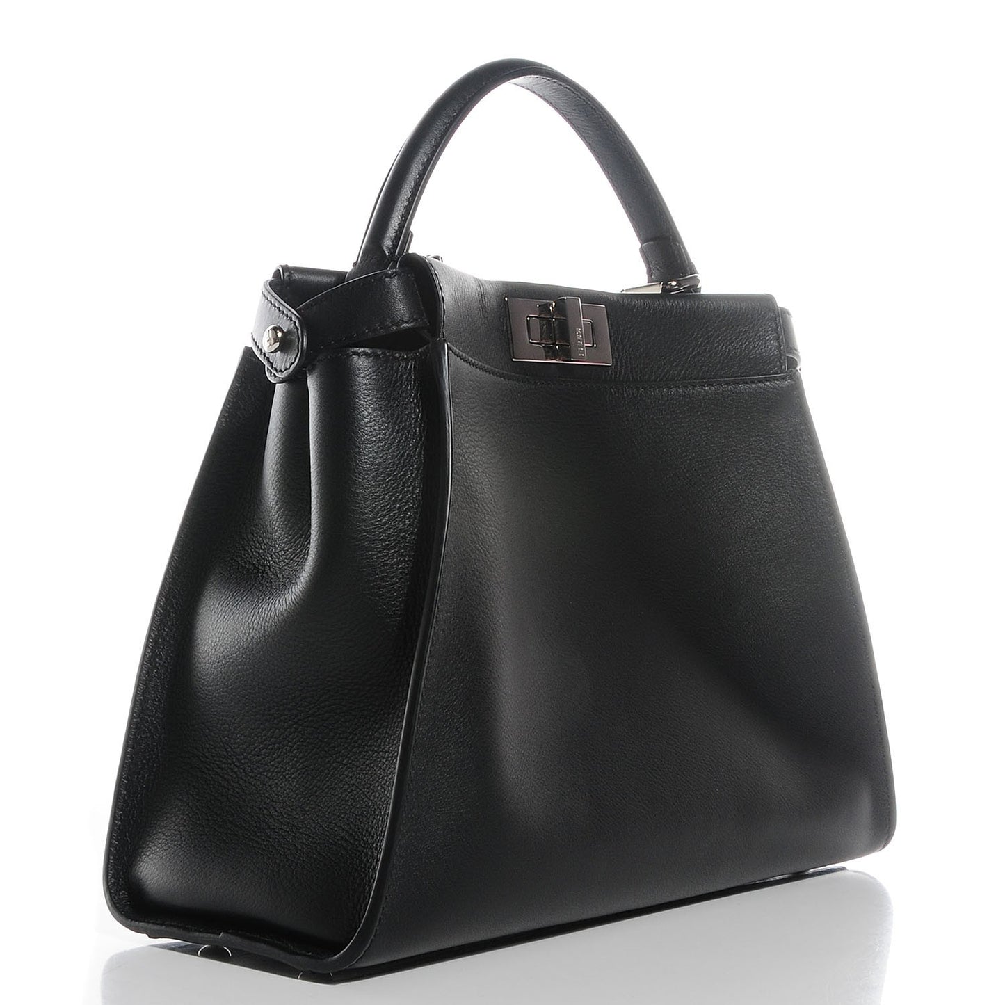Vitello Seta Python Crocodile Monster Eyes Medium Peekaboo Iconic Satchel Black Girasole
