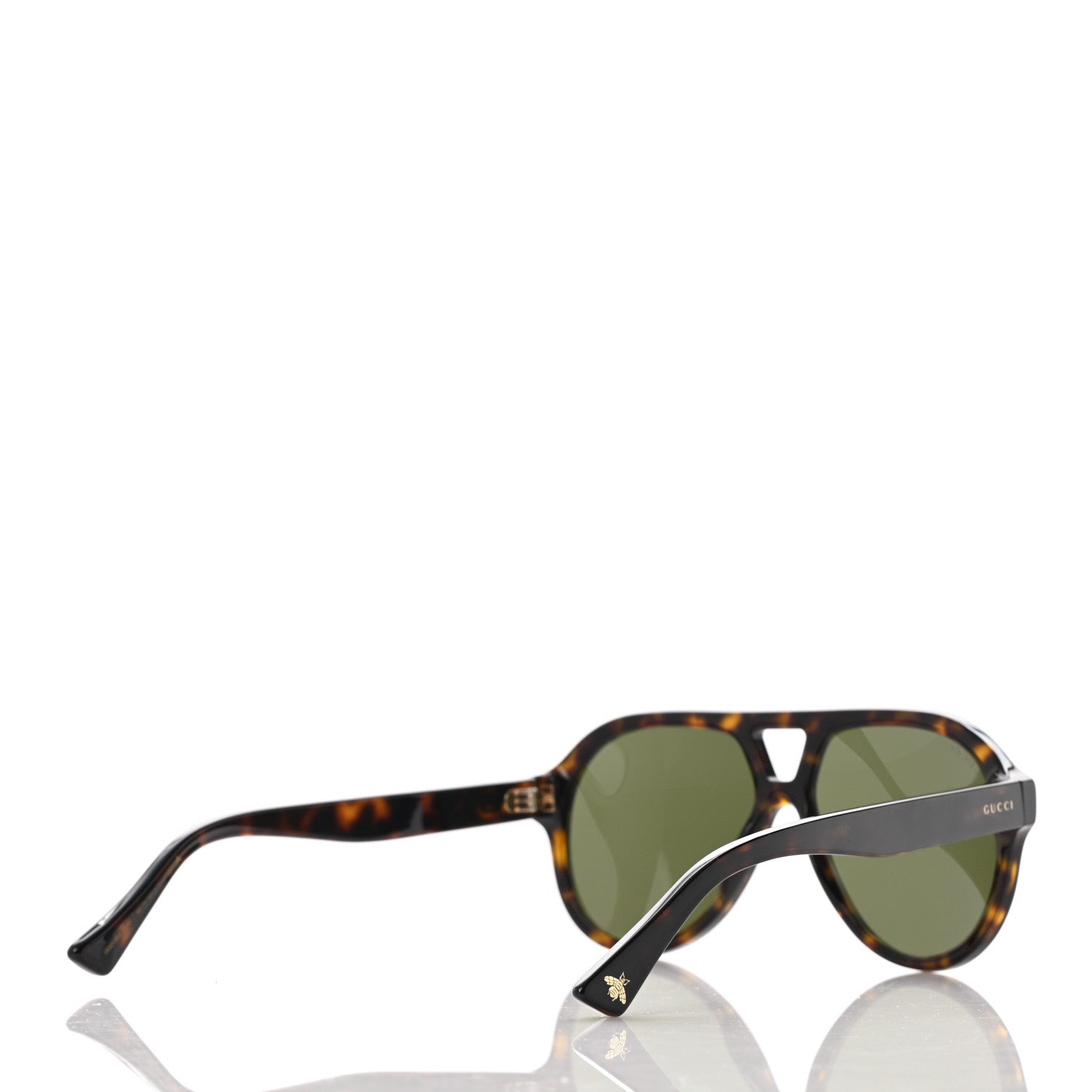 Gucci Aviator GG0159S Sunglasses Black Tortoise 4 of 9