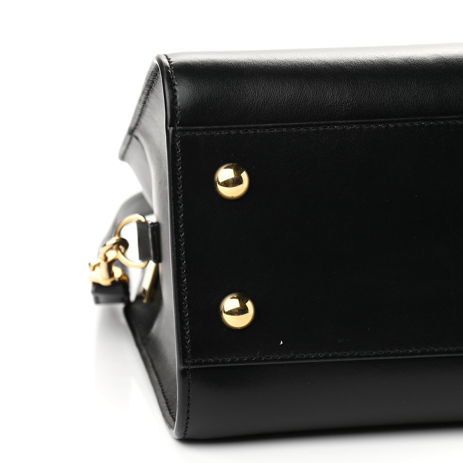 Saint Laurent Calfskin Monogram Baby Cabas Black 7 of 8