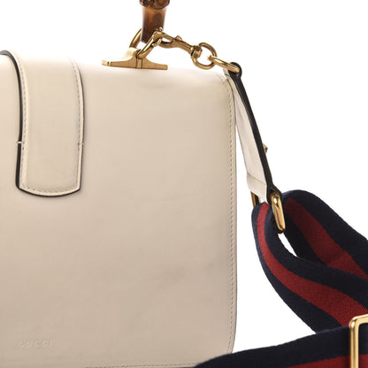 Gucci Calfskin Bamboo Web Medium Dionysus Top Handle Bag White Blue Hibiscus Red 15 of 16