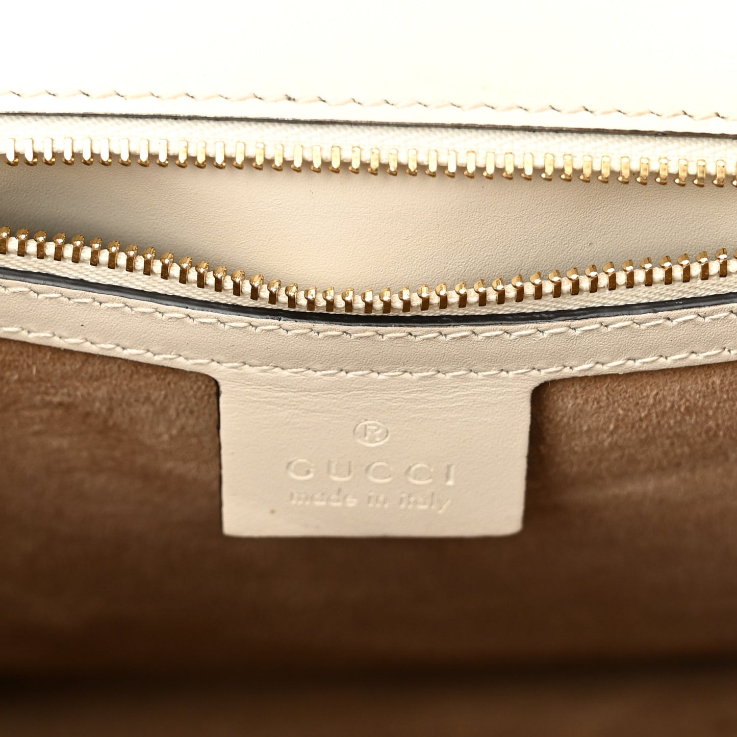 Calfskin Web Medium Sylvie Top Handle Bag White