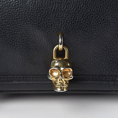 Alexander McQueen Grained Calfskin Padlock Crossbody Bag Black 13 of 13