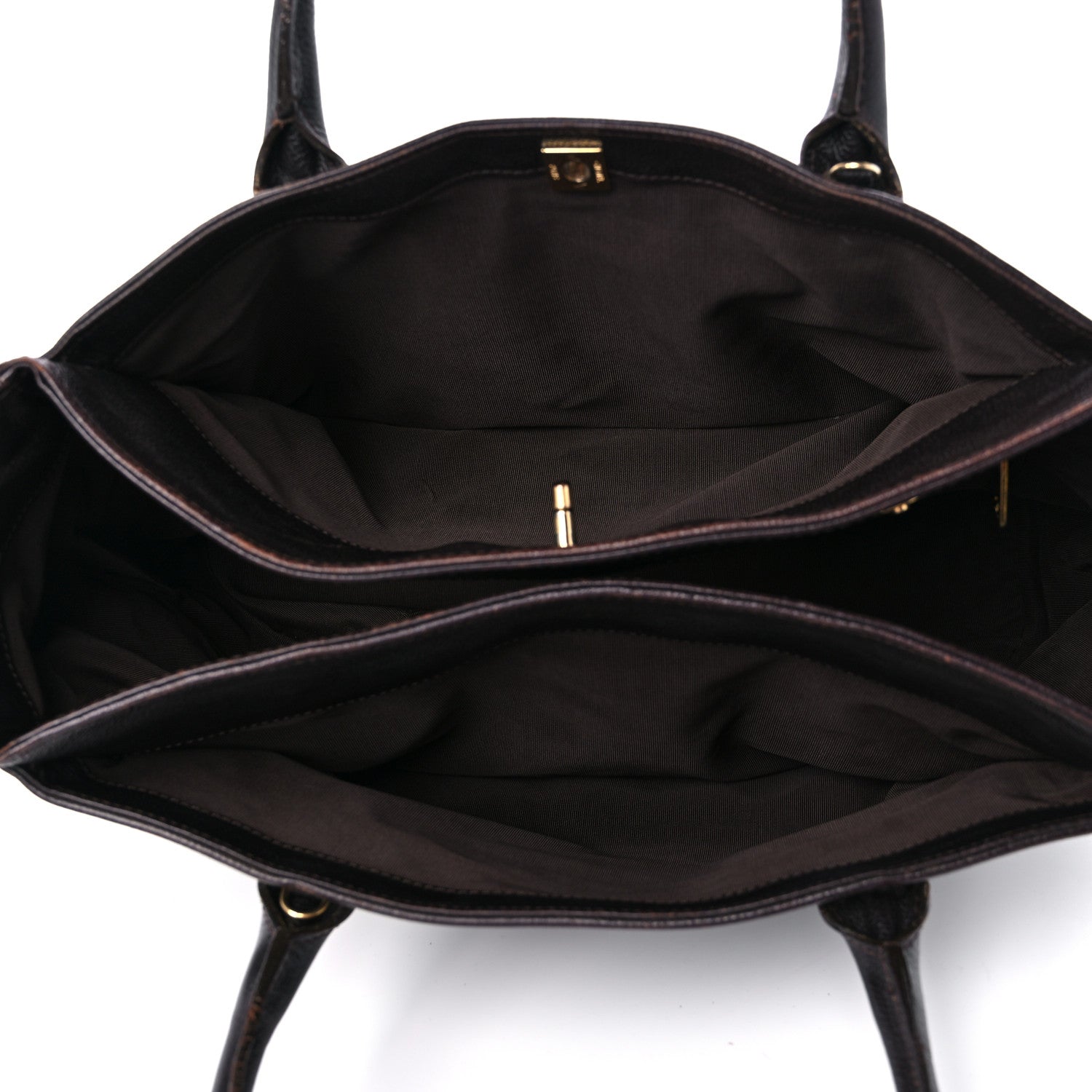 Chanel Calfskin Cerf Executive Shopper Tote Brown 6 of 19