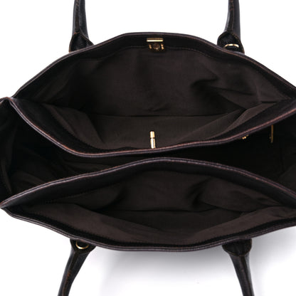 Chanel Calfskin Cerf Executive Shopper Tote Brown 6 of 19