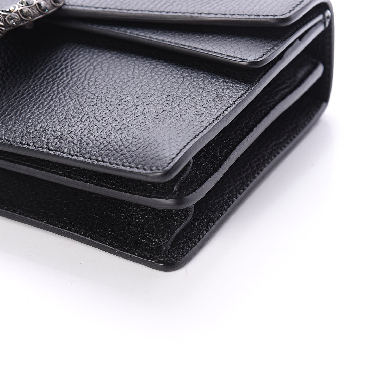 Gucci Pebbled Calfskin Small Dionysus Shoulder Bag Black 7 of 7