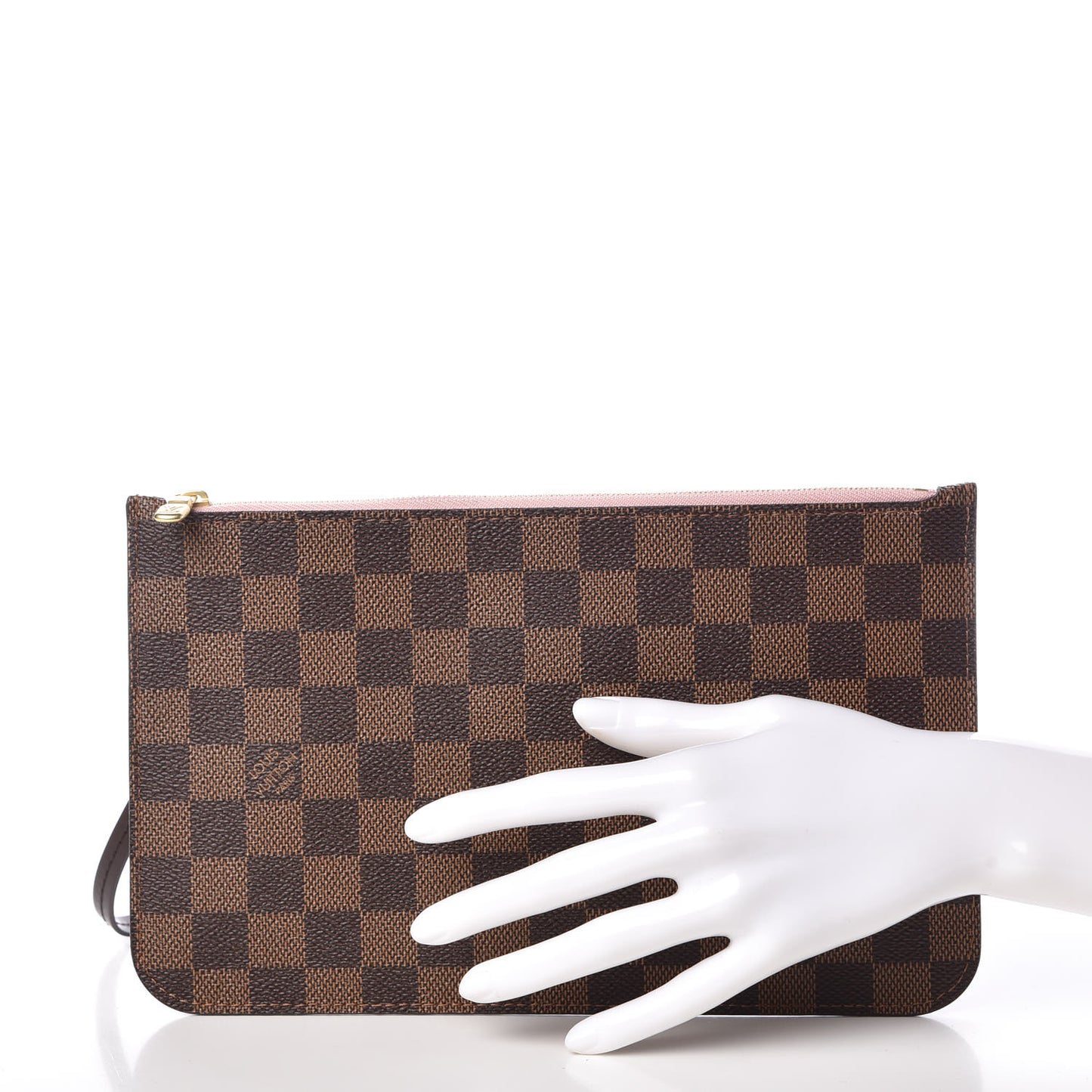Damier Ebene Neverfull MM GM Pochette Rose Ballerine