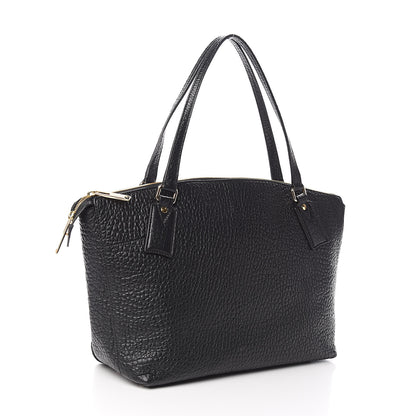 Burberry Signature Grain Calfskin Medium Welburn Tote Black 3 of 11