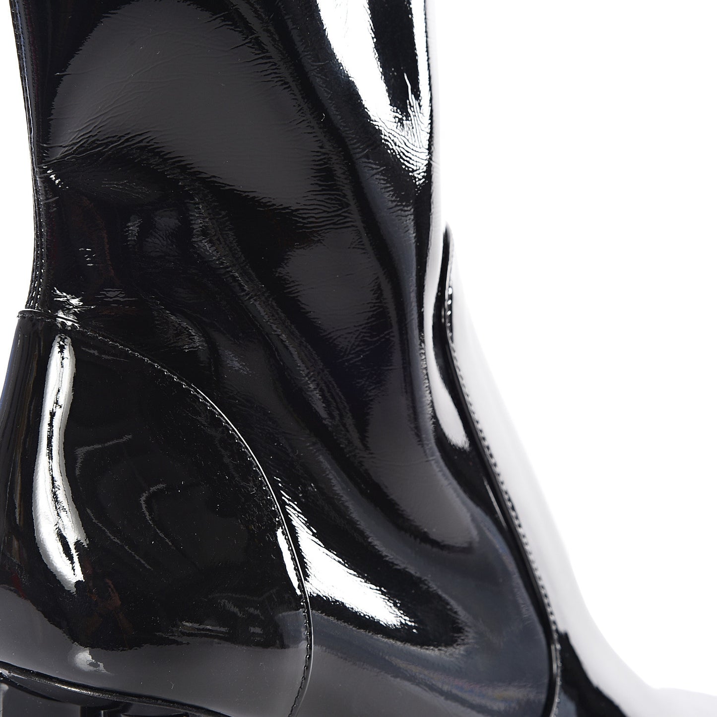 Patent Uniformes Silhouette Ankle Boots 39 Black