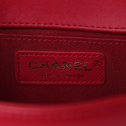 Chanel Calfskin Quilted Small Boy Flap Red 6 of 16