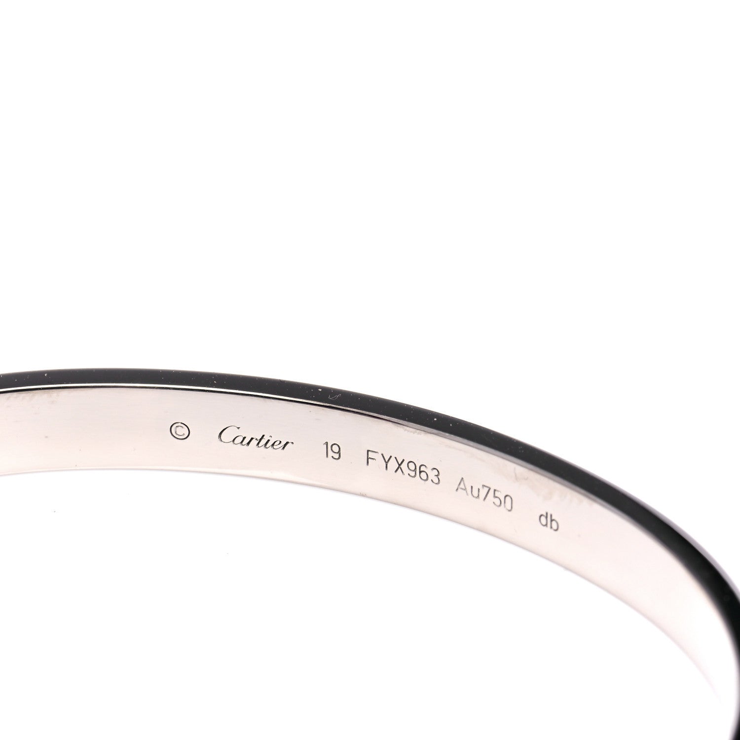 Cartier 18K White Gold LOVE Bracelet 19 6 of 7