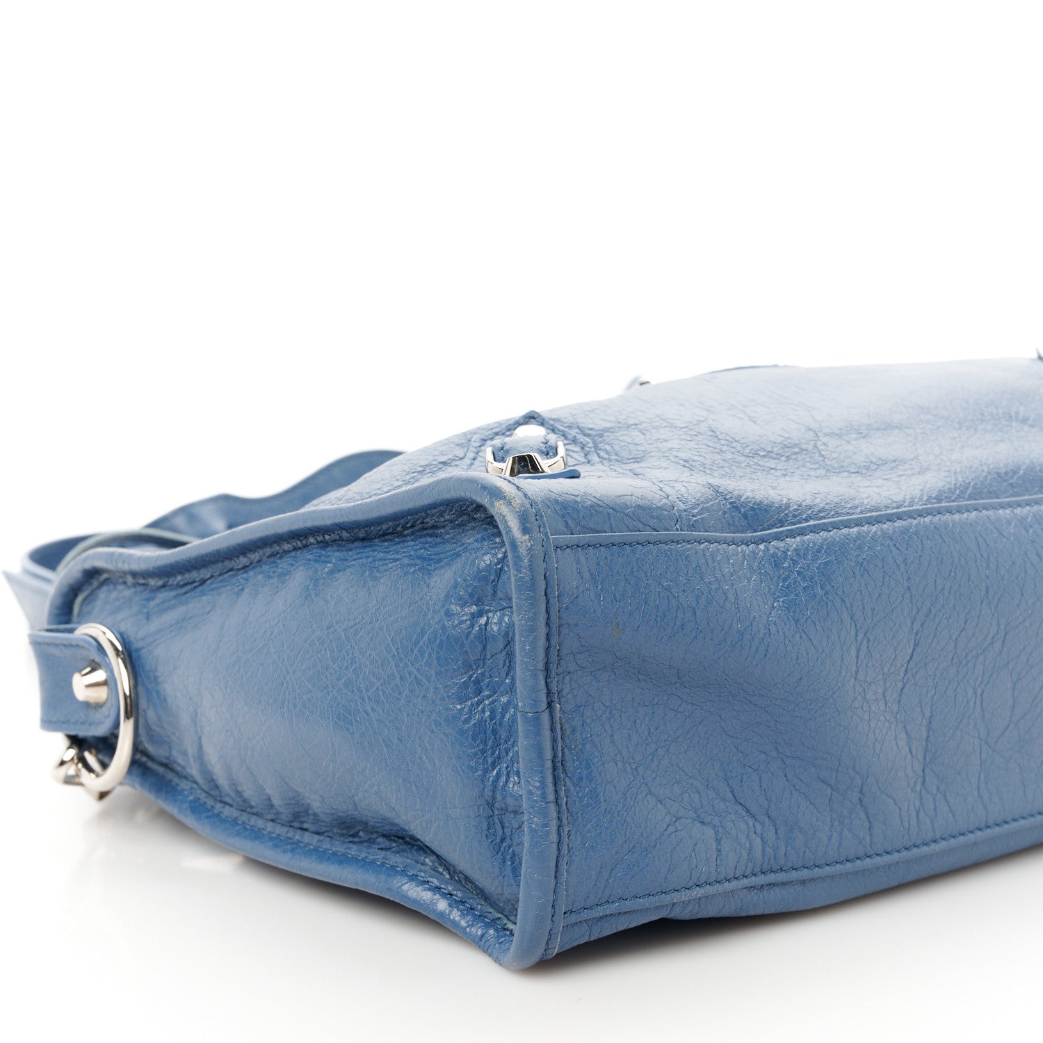 Balenciaga Agneau Classic Silver Hardware S City Denim Blue 10 of 12