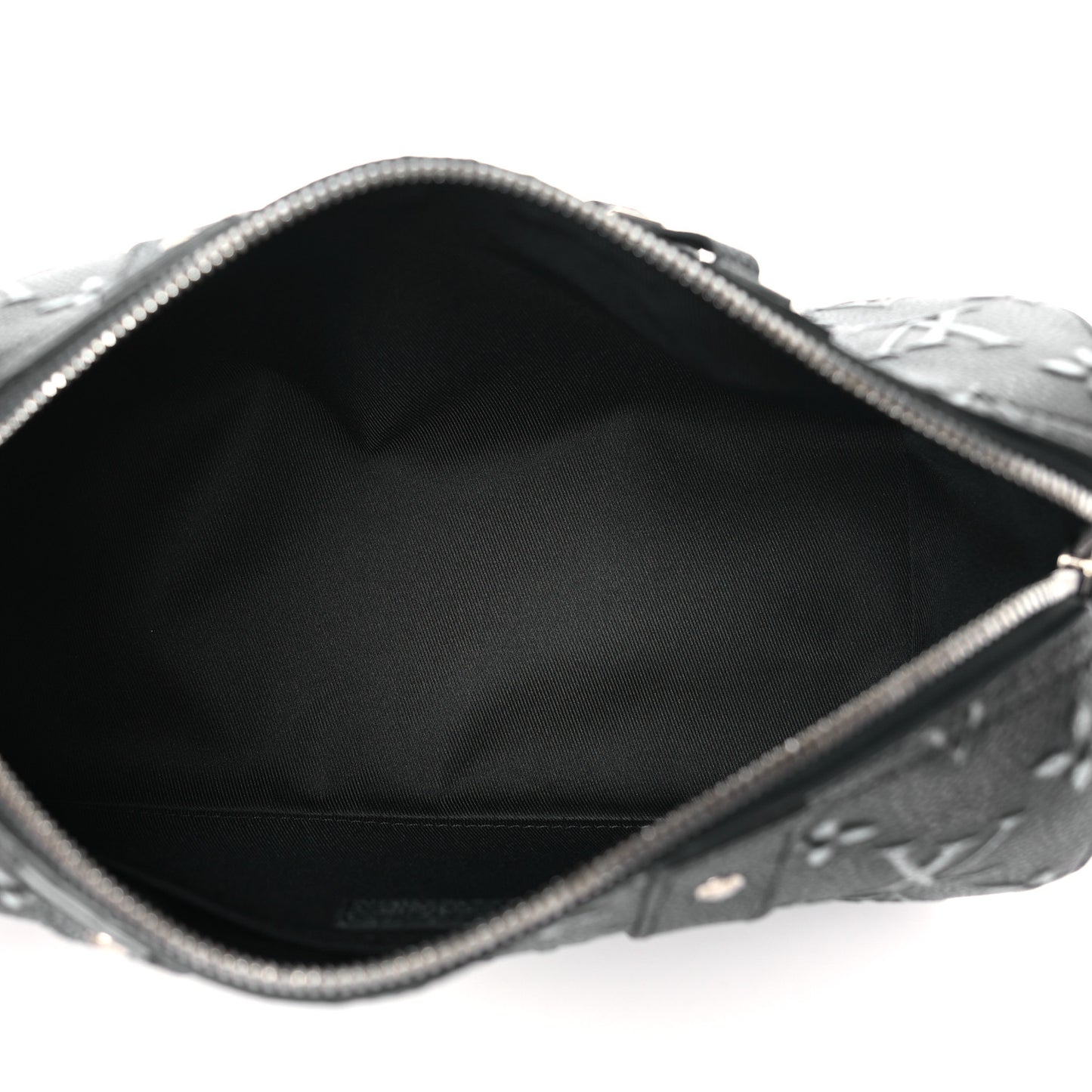 Cowhide Faded Monogram City Keepall Charcoal