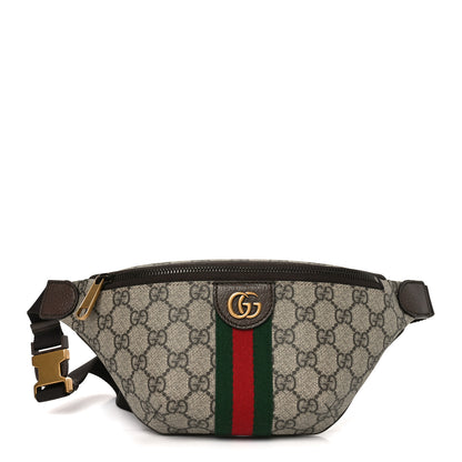 Gucci GG Supreme Monogram Web Small Ophidia Belt Bag Beige Ebony New Acero 1 of 9
