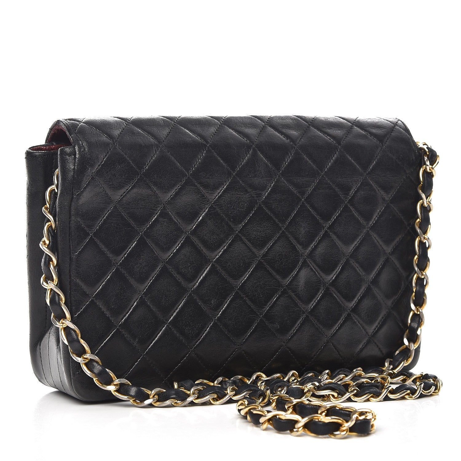 Chanel Lambskin Quilted Small Single Flap Black 3 of 14