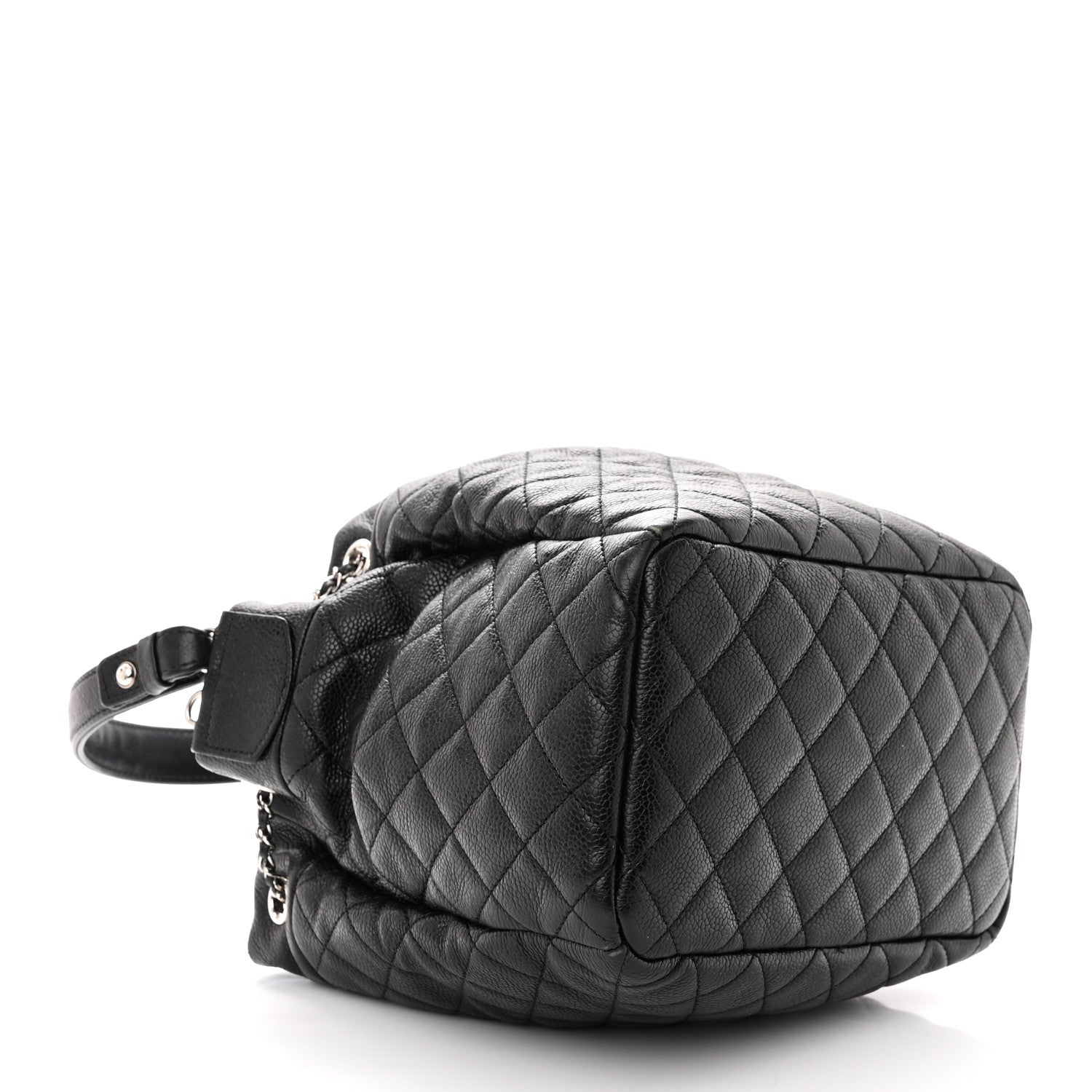 Chanel Caviar Quilted Small Chain Bucket Bag Black 4 of 14