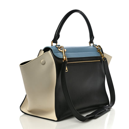 Celine Smooth Calfskin Large Tri-Color Trapeze Blue Lavender 3 of 15